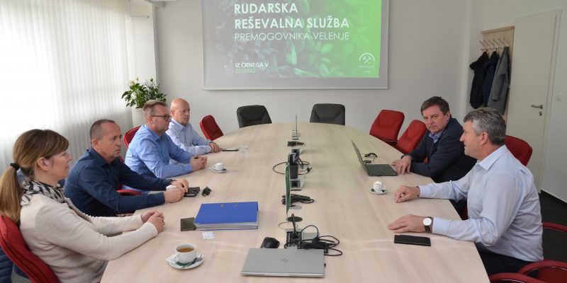 Na obisku v Premogovniku Velenje predstavniki Uprave Republike Slovenije za zaščito in reševanje