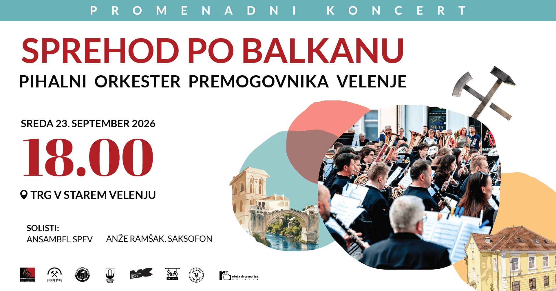 Sprehod po Balkanu s Pihalnim orkestrom Premogovnika Velenje